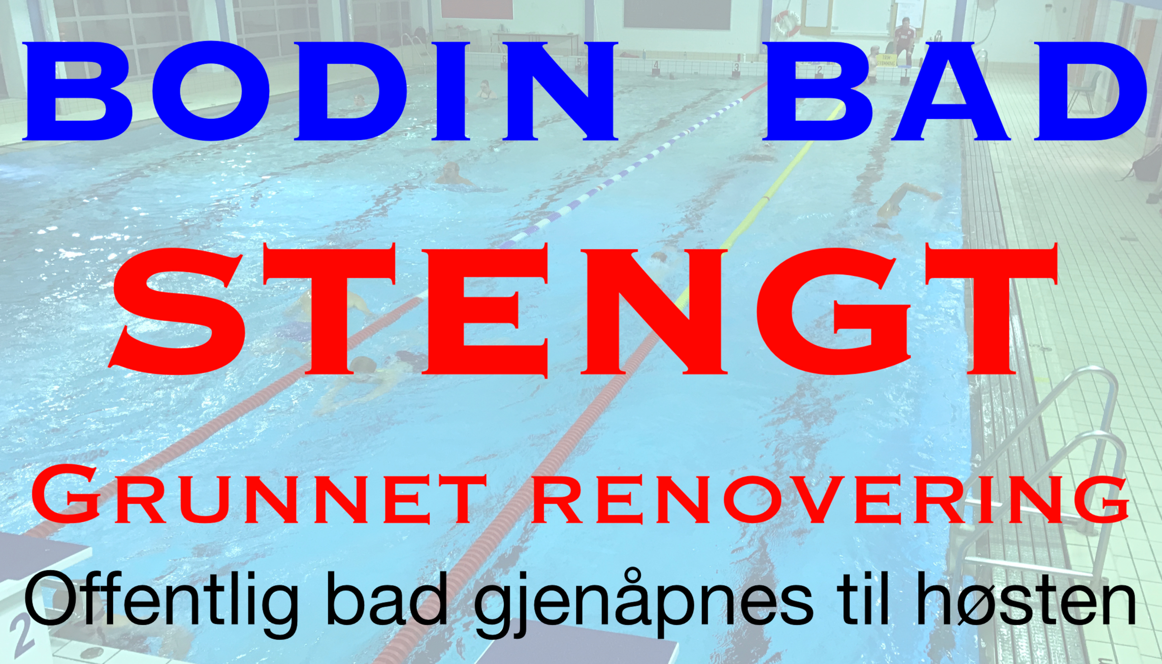 Bodin Bad stenges for renovering